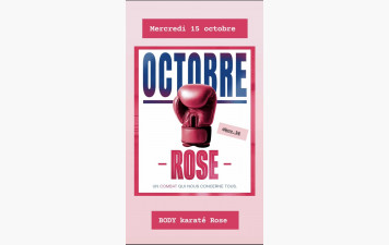 Body Karaté : Octobre Rose