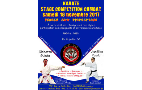 36 Châteauroux - Stage compétitions combats.