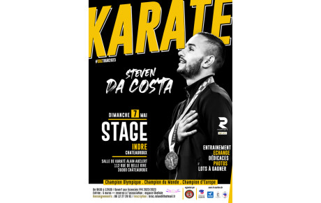 36 Châteauroux - Stage karaté « Steven DA COSTA ».