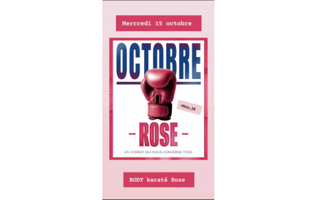 Body Karaté : Octobre Rose
